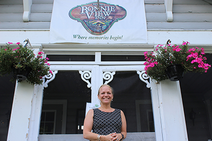 Birch Point Lodge owner Andrea Hagarty